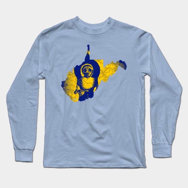 WV Monster #5 Blue and Gold Long Sleeve T-Shirt by AWSchmit